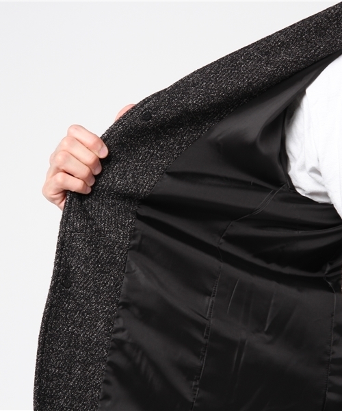 GOSTAR DE FUGA(ゴスタール ジフーガ)の「ウール混 イタリアンスタンドカラー テーラードジャケット(テーラードジャケット・メンズ・ミックスグレー/ネイビー・M/L/XL/XXL)」の11枚目の写真