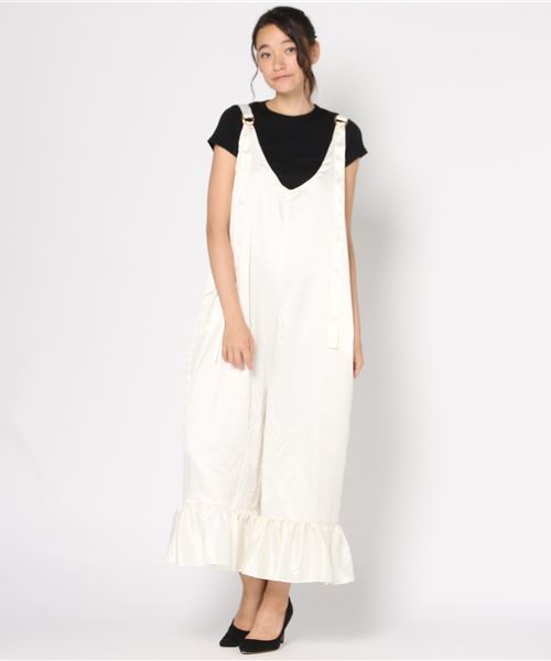 onespo（ワンスポ）の「サテンサロぺ（その他パンツ・レディース・ホワイト/ブラック/ライトピンク・M）」の2枚目の写真