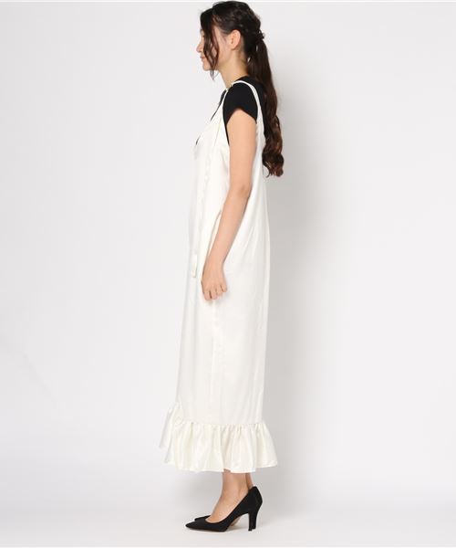 onespo（ワンスポ）の「サテンサロぺ（その他パンツ・レディース・ホワイト/ブラック/ライトピンク・M）」の4枚目の写真