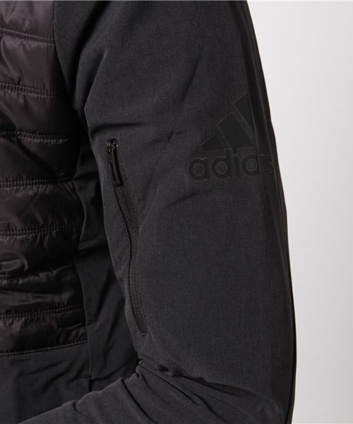 新品 adidas 中綿ジャケット M4T トレーニングシンセティックヒートパデッドジャケット Sサイズ定価10，465円 ブラック adidas（アディダス）の「中綿ジャケット M4T ﾄﾚｰﾆﾝｸﾞｼﾝｾﾃｨｯｸﾋｰﾄﾊﾟ