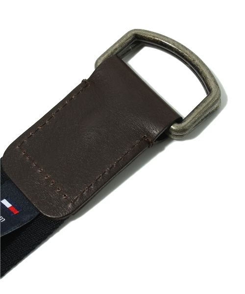 TOMMY HILFIGER（トミーヒルフィガー）の「JOSH STRIPE BELT（ベルト・メンズ・ネイビー・85cm/95cm）」の3枚目の写真