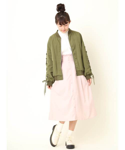 OLIVE des OLIVE（オリーブデオリーブ）の「プチハイネックレースブラウス（シャツ/ブラウス・レディース・ブラック/オフホワイト・FREE）」の13枚目の写真