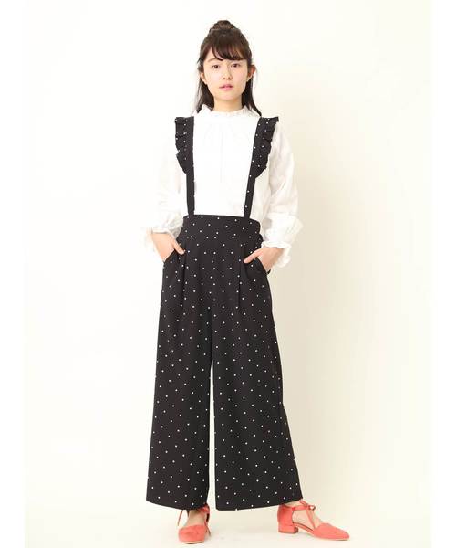 OLIVE des OLIVE（オリーブデオリーブ）の「プチハイネックレースブラウス（シャツ/ブラウス・レディース・ブラック/オフホワイト・FREE）」の14枚目の写真