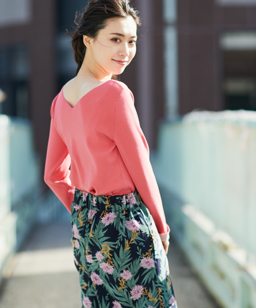 RIVE DROITE（リヴドロワ）の「総針　2WAYニット（ニット/セーター・レディース・オフホワイト/ネイビー/ミント/ピンクベージュ/その他15・FREE）」の5枚目の写真