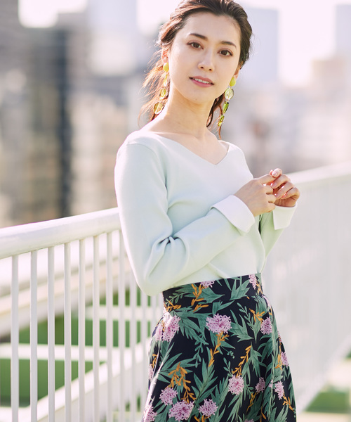 RIVE DROITE（リヴドロワ）の「総針　2WAYニット（ニット/セーター・レディース・オフホワイト/ネイビー/ミント/ピンクベージュ/その他15・FREE）」の3枚目の写真