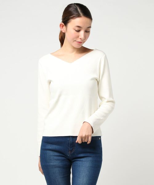 RIVE DROITE（リヴドロワ）の「総針　2WAYニット（ニット/セーター・レディース・オフホワイト/ネイビー/ミント/ピンクベージュ/その他15・FREE）」の21枚目の写真