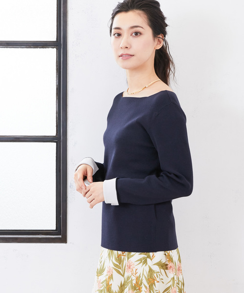 RIVE DROITE（リヴドロワ）の「総針　2WAYニット（ニット/セーター・レディース・オフホワイト/ネイビー/ミント/ピンクベージュ/その他15・FREE）」の19枚目の写真