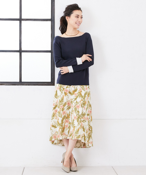 RIVE DROITE（リヴドロワ）の「総針　2WAYニット（ニット/セーター・レディース・オフホワイト/ネイビー/ミント/ピンクベージュ/その他15・FREE）」の13枚目の写真