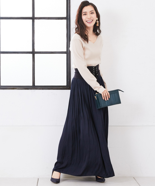 RIVE DROITE（リヴドロワ）の「総針　2WAYニット（ニット/セーター・レディース・オフホワイト/ネイビー/ミント/ピンクベージュ/その他15・FREE）」の22枚目の写真