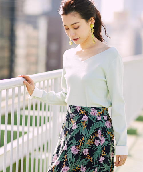 RIVE DROITE（リヴドロワ）の「総針　2WAYニット（ニット/セーター・レディース・オフホワイト/ネイビー/ミント/ピンクベージュ/その他15・FREE）」の11枚目の写真