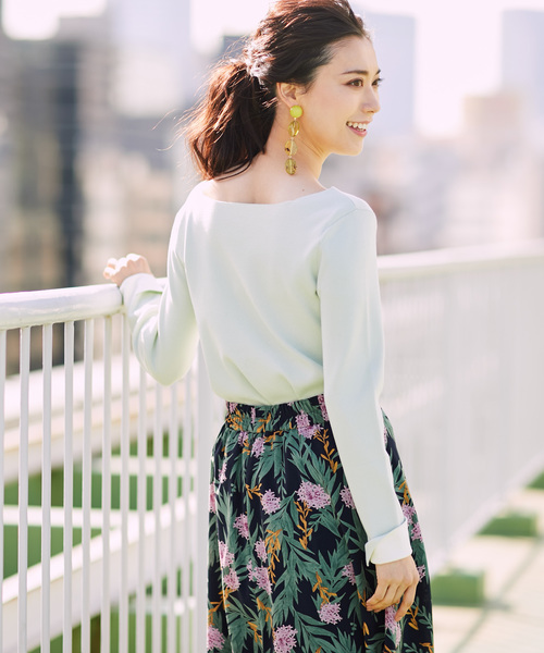 RIVE DROITE（リヴドロワ）の「総針　2WAYニット（ニット/セーター・レディース・オフホワイト/ネイビー/ミント/ピンクベージュ/その他15・FREE）」の10枚目の写真