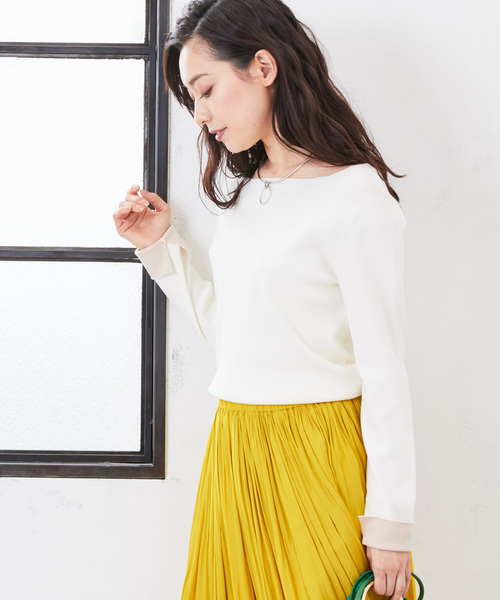 RIVE DROITE（リヴドロワ）の「総針　2WAYニット（ニット/セーター・レディース・オフホワイト/ネイビー/ミント/ピンクベージュ/その他15・FREE）」の14枚目の写真