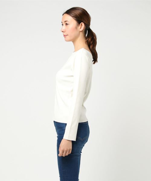 RIVE DROITE（リヴドロワ）の「総針　2WAYニット（ニット/セーター・レディース・オフホワイト/ネイビー/ミント/ピンクベージュ/その他15・FREE）」の6枚目の写真