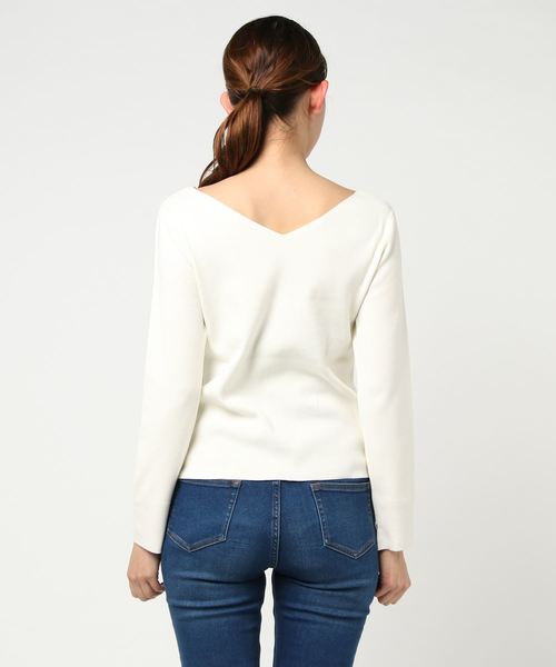 RIVE DROITE（リヴドロワ）の「総針　2WAYニット（ニット/セーター・レディース・オフホワイト/ネイビー/ミント/ピンクベージュ/その他15・FREE）」の7枚目の写真