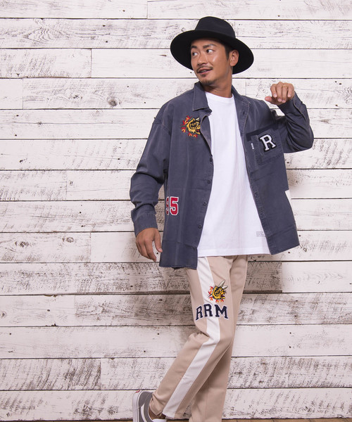 #Re:room(リルーム)の「タイガー刺繍トラックパンツ(その他パンツ・メンズ・ブラック/ベージュ/グレー・SMALL/MEDIUM/LARGE)」の4枚目の写真