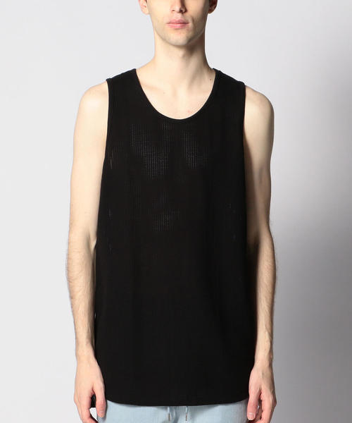 MONKEY TIME(モンキータイム)の「<monkey time> BASKET/MESH LONG TTP/タンクトップ(タンクトップ・メンズ・ブラック/ホワイト・MEDIUM/LARGE)」の2枚目の写真