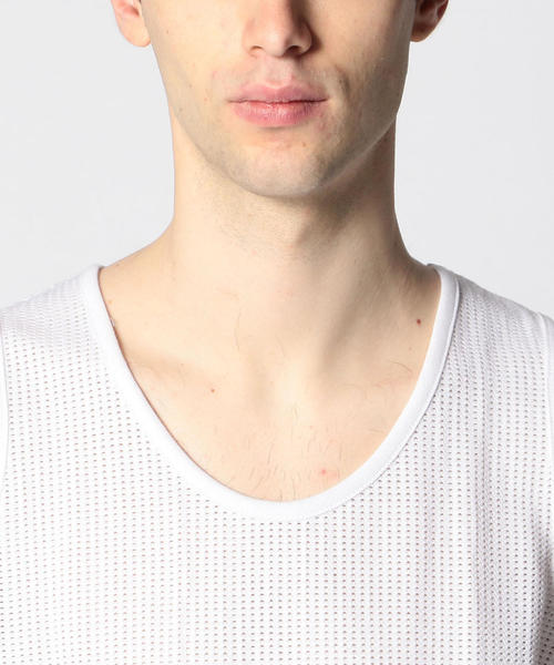 MONKEY TIME(モンキータイム)の「<monkey time> BASKET/MESH LONG TTP/タンクトップ(タンクトップ・メンズ・ブラック/ホワイト・MEDIUM/LARGE)」の6枚目の写真