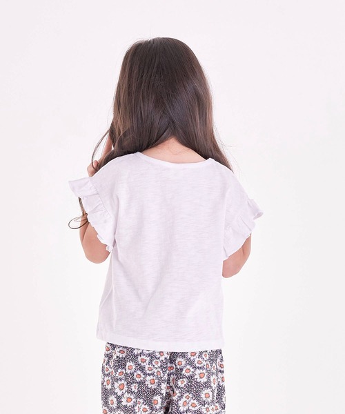 Rora(ローラ)の「Rora ヴィンテージ ルーズ 半袖tシャツ(5color)(Tシャツ/カットソー・キッズ・チャコールグレー/パープル/ホワイト/ピンク/クリーム・110cm/100cm/120cm/130cm/140cm/90㎝/150cm)」の20枚目の写真