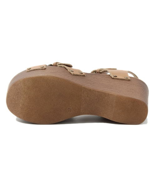 Kastane（カスタネ）の「【Kastane】SANDY SHOES 厚底サンダル（サンダル・レディース・ライトベージュ/キャメル/ブラック/ネイビー・36/37/38）」の10枚目の写真