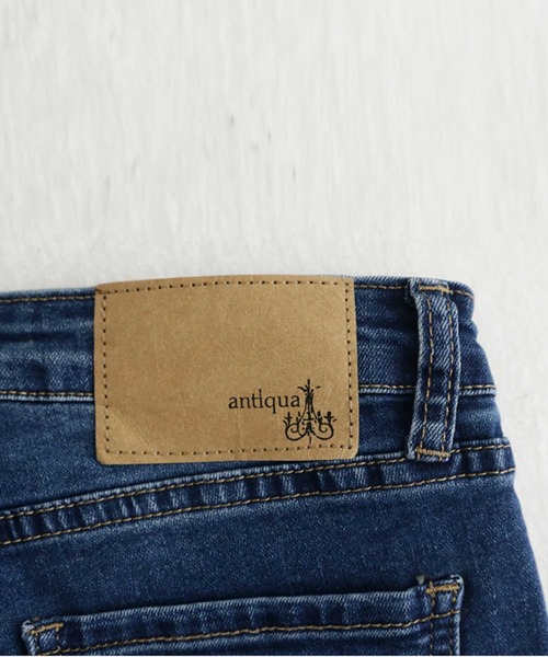 antiqua(アンティカ)の「ストレッチスキニージーンズ(デニムパンツ・レディース・ライトブルー/インディゴブルー/ブルー系その他/ノンウォッシュ/ワンウォッシュ・XS/S/M/L/XL)」の9枚目の写真