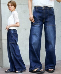 コットンベイカーパンツ&デニムワイドパンツ 大きいサイズ