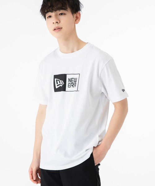 半袖Tシャツ★ニューエラ★ベーシックTシャツ BASIC BOX SHORT ニューエラ 半袖 Tシャツ ボックスロゴ（Tシャツ/カットソー