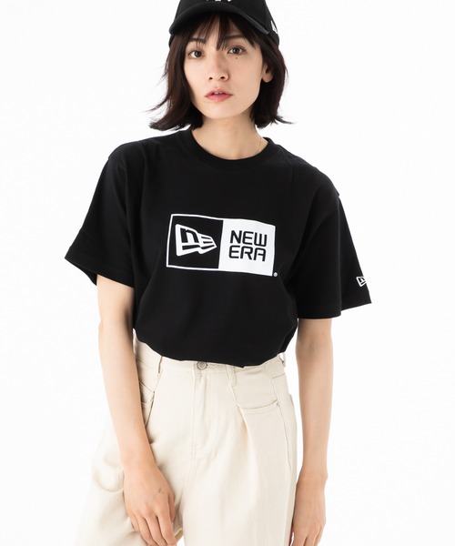 半袖Tシャツ★ニューエラ★ベーシックTシャツ BASIC BOX SHORT ニューエラ 半袖 Tシャツ ボックスロゴ（Tシャツ/カットソー