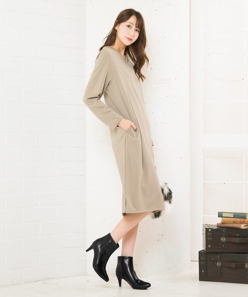 KOBE LETTUCE（コウベレタス）の「ポインテッドトゥシンプルヒールショートブーツ＊レディース/シューズ/ブーティー[I1649]神戸レタス（ブーツ・レディース・ブラック/モカ/ブラック系その他/グレー系その他/グレイッシュベージュ・LL/S/M/L）」の13枚目の写真
