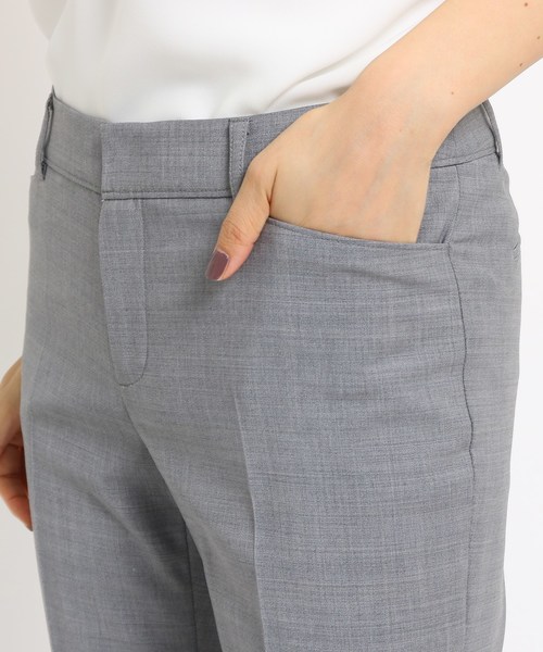 INDIVI(インディヴィ)の「シャンブレー調 ストレートパンツ(その他パンツ・レディース・ブラック/グレー・36/38/34/40)」の7枚目の写真