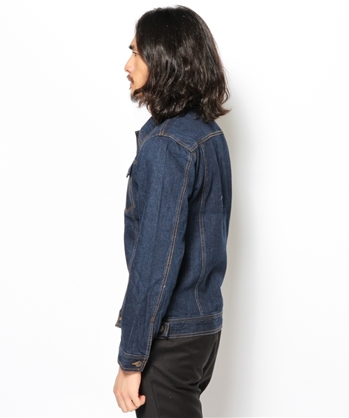 WEGO（ウィゴー）の「WEGO/デニムGジャン（デニムジャケット・メンズ・ダークインディゴブルー/ライトインディゴブルー・MEDIUM/LARGE）」の4枚目の写真