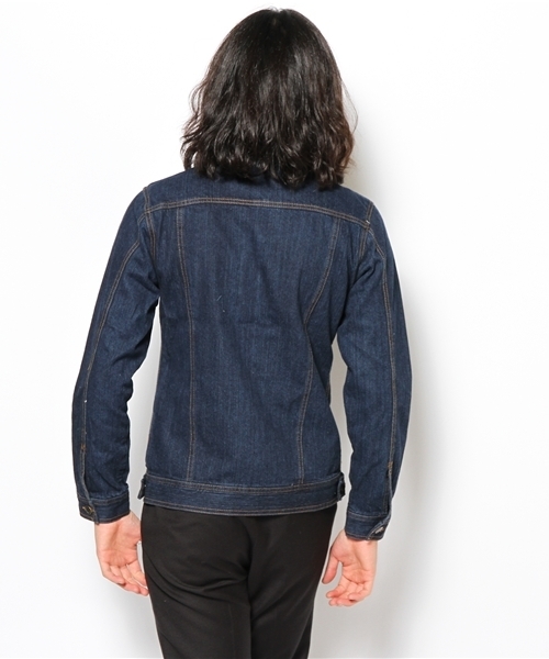 WEGO（ウィゴー）の「WEGO/デニムGジャン（デニムジャケット・メンズ・ダークインディゴブルー/ライトインディゴブルー・MEDIUM/LARGE）」の5枚目の写真