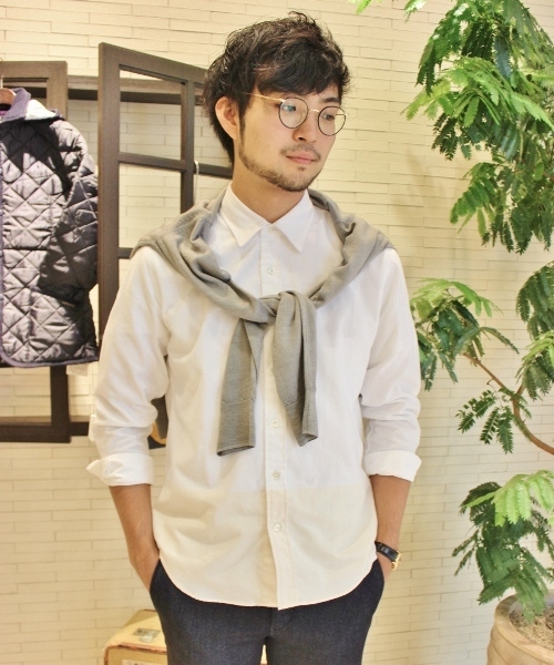 EDIFICE(エディフィス)の「◇【2ND1月号 掲載】2TONE COLOR ネルボタンダウンシャツ(シャツ/ブラウス・メンズ・ブルー系その他/ホワイト/ライトグレー・44/46/48/50)」の1枚目の写真