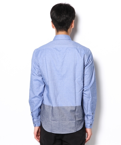 EDIFICE(エディフィス)の「◇【2ND1月号 掲載】2TONE COLOR ネルボタンダウンシャツ(シャツ/ブラウス・メンズ・ブルー系その他/ホワイト/ライトグレー・44/46/48/50)」の6枚目の写真