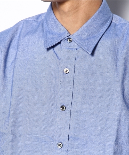 EDIFICE(エディフィス)の「◇【2ND1月号 掲載】2TONE COLOR ネルボタンダウンシャツ(シャツ/ブラウス・メンズ・ブルー系その他/ホワイト/ライトグレー・44/46/48/50)」の7枚目の写真