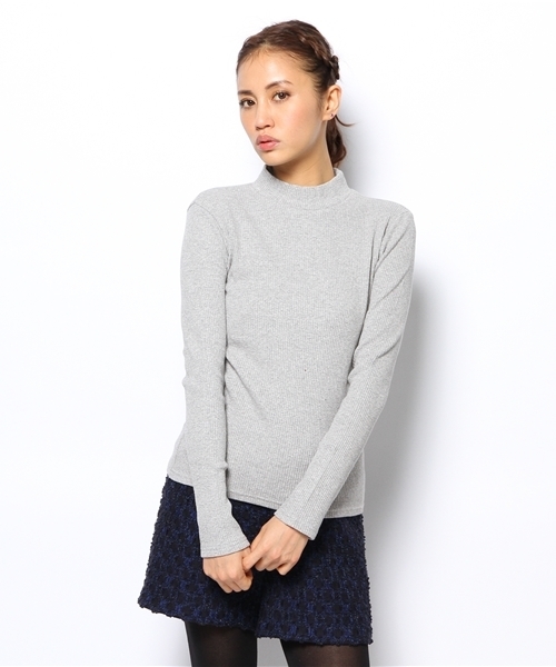 Ray BEAMS（レイビームス）の「Ray BEAMS / テレコハイネック（Tシャツ/カットソー・レディース・ライトグレー/ブラック/オフホワイト・ONE SIZE）」の8枚目の写真