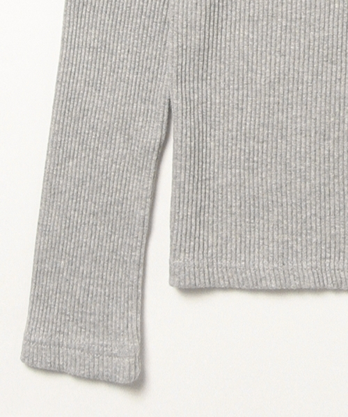 Ray BEAMS（レイビームス）の「Ray BEAMS / テレコハイネック（Tシャツ/カットソー・レディース・ライトグレー/ブラック/オフホワイト・ONE SIZE）」の21枚目の写真