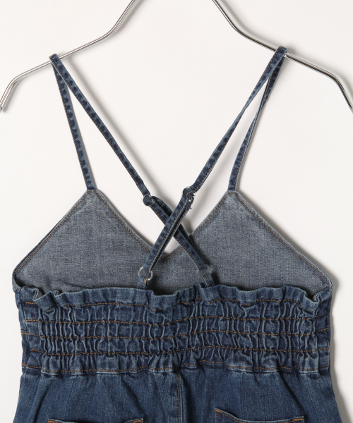 GLOBAL WORK（グローバルワーク）の「【キッズ】デニムサロペットパンツ/820556（ワンピース・キッズ・ブルー・LARGE/MEDIUM/XX-LARGE/X-LARGE/SMALL）」の4枚目の写真