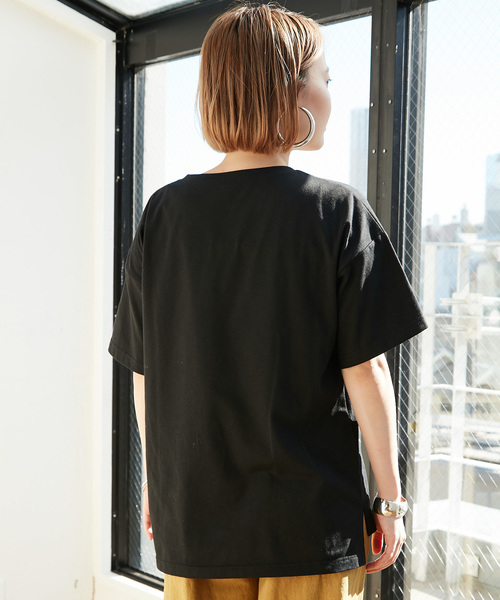 ear PAPILLONNER（イアパピヨネ）の「シマウマＴシャツ（Tシャツ/カットソー・レディース・ホワイト/ブラック/カーキ・FREE）」の13枚目の写真