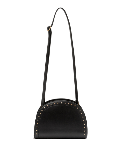 夢展望（ユメテンボウ）の「ハーフムーンスタッズショルダーバッグ（ショルダーバッグ・レディース・ブラック/ワイン/ライトベージュ・FREE）」の4枚目の写真