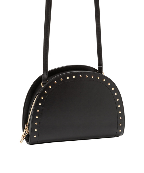 夢展望（ユメテンボウ）の「ハーフムーンスタッズショルダーバッグ（ショルダーバッグ・レディース・ブラック/ワイン/ライトベージュ・FREE）」の11枚目の写真