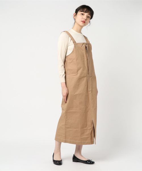 Khaju（カージュ）の「FRUITS OF THE LOOM:ジャンパースカート（ジャンパースカート・レディース・ブラック/ベージュ・ONE SIZE）」の7枚目の写真