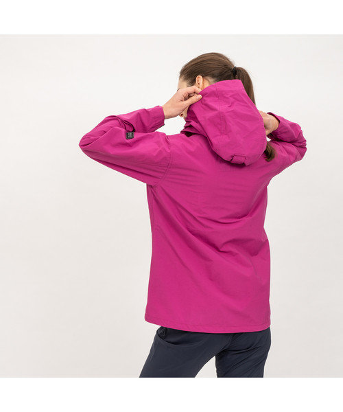 AIGLE（エーグル）の「W WRハイキージャケット（ナイロンジャケット・レディース・ブラック/サンドベージュ/バイオレット・40/38/36）」の7枚目の写真