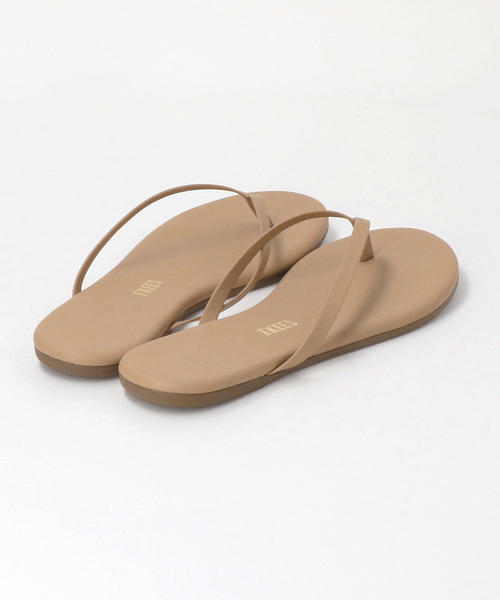 TKEES（ティキーズ）の「＜TKEES＞ソリッドレザービーチサンダル о（ビーチサンダル・レディース・オリーブ/ベージュ/モカ/ナチュラル・7/5/6/8）」の7枚目の写真
