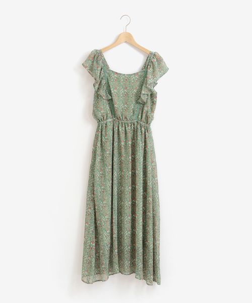 MAJESTIC LEGON（マジェスティックレゴン）の「2WAYショルダーフラワーワンピ（ワンピース・レディース・ホワイト系その他/グリーン系その他/ブルー系その他4・SMALL/MEDIUM）」の20枚目の写真