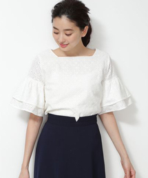 NATURAL BEAUTY BASIC | エンブロイダリーブラウス(シャツ/ブラウス)