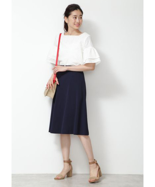 NATURAL BEAUTY BASIC(ナチュラルビューティーベーシック)の「エンブロイダリーブラウス(シャツ/ブラウス・レディース・ネイビー/オフホワイト/ピンク・SMALL/MEDIUM)」の8枚目の写真