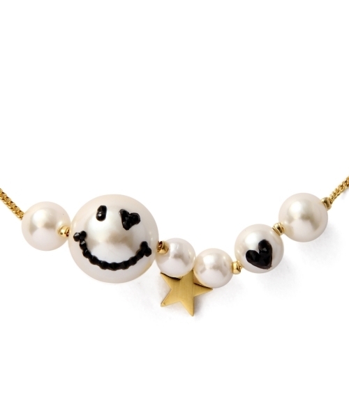 BEAUTY&YOUTH UNITED ARROWS(ビューティーアンドユースユナイテッドアローズ)の「BYMC COMPILATION 別注ニコチャン×スター チェーンネックレス(ネックレス・レディース・ホワイト・フリー)」の1枚目の写真