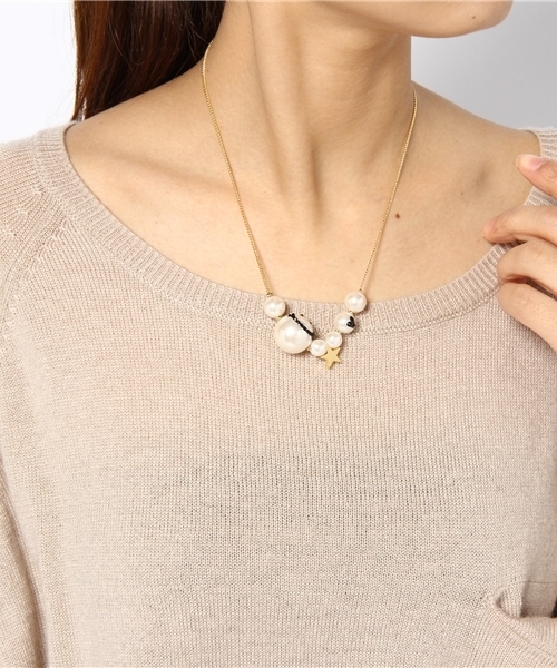 BEAUTY&YOUTH UNITED ARROWS(ビューティーアンドユースユナイテッドアローズ)の「BYMC COMPILATION 別注ニコチャン×スター チェーンネックレス(ネックレス・レディース・ホワイト・フリー)」の4枚目の写真