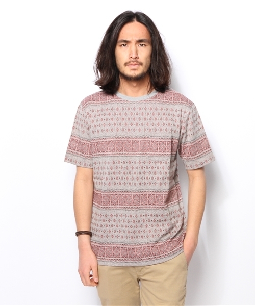 BEAMS（ビームス）の「○WASH'N'MADE×BEAMS / 別注 バンダナジャカード（Tシャツ/カットソー・メンズ・グレー/グリーン系その他/ネイビー・MEDIUM/LARGE/SMALL）」の13枚目の写真