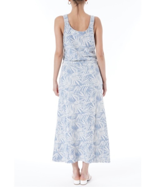 Ocean Pacific（オーシャンパシフィック）の「【OP オーピー】リーフリゾートロングワンピース/ボタニカルプリント リゾート ビーチ（ワンピース・レディース・ネイビー/カーキ/カラフル・MEDIUM/LARGE）」の6枚目の写真